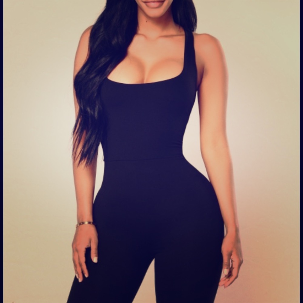 Black fashion nova romper